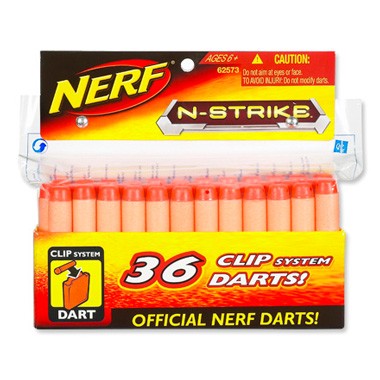 NERF REFILL 36 CLIP DARTS