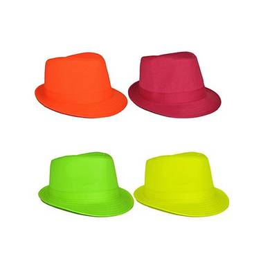 Neon trilby hoedje groen