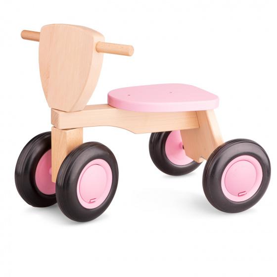 New Classic Toys loopfiets Road Star 4 wielen 50 cm hout roze