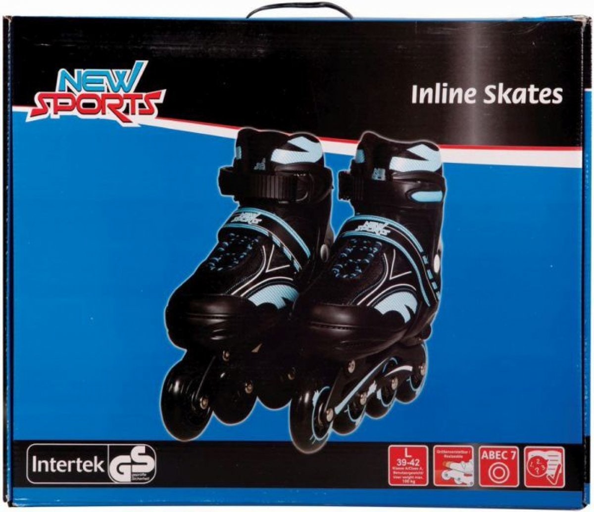 New Sports inlineskates blauw, ABEC 7, maat 39 t / m 42