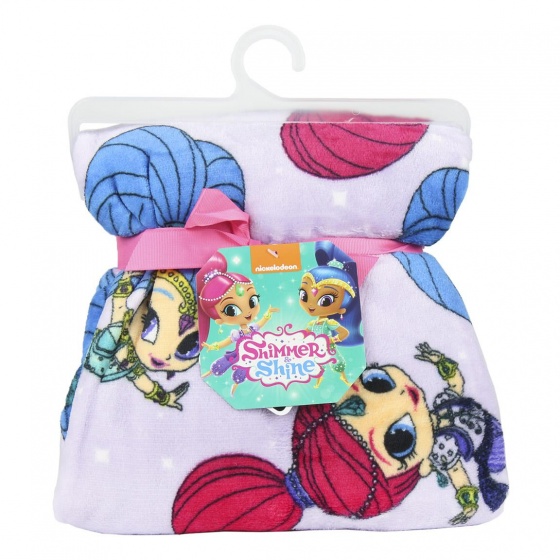 Nickelodeon fleece deken Shimmer en Shine 120 x 160 cm lila