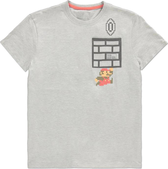 Nintendo - 8Bit Super Mario Bros World Men\s T-shirt