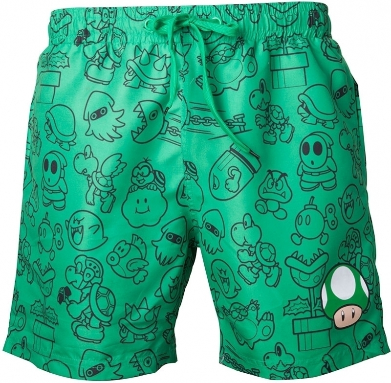 Nintendo - Green Mushroom Swimshort