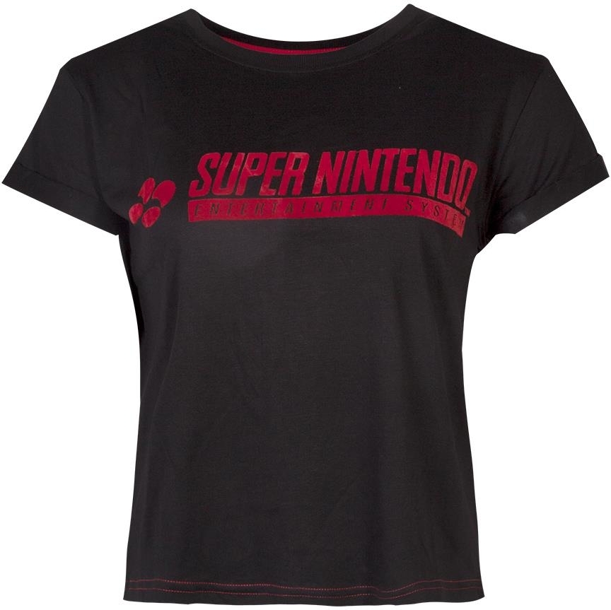 Nintendo - Super Nintendo Women\s Cropped T-shirt