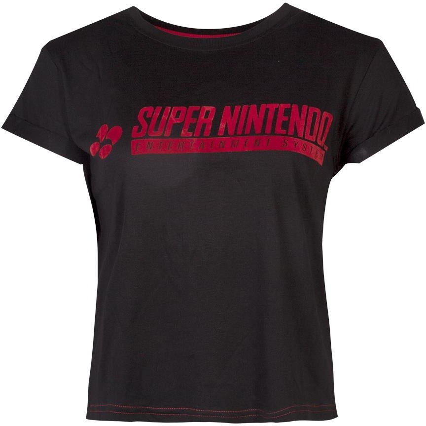 Nintendo - Super Nintendo Women\s Cropped T-shirt