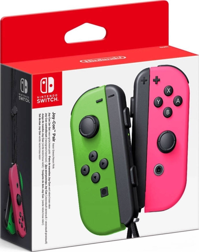 Nintendo Switch Joy-Con Controller Pair (Neon Green/Neon Pink)