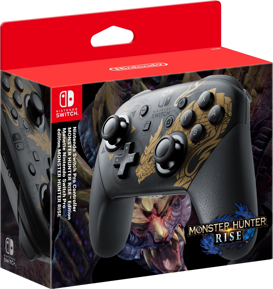 Nintendo Switch Pro Controller Monster Hunter Rise Edition