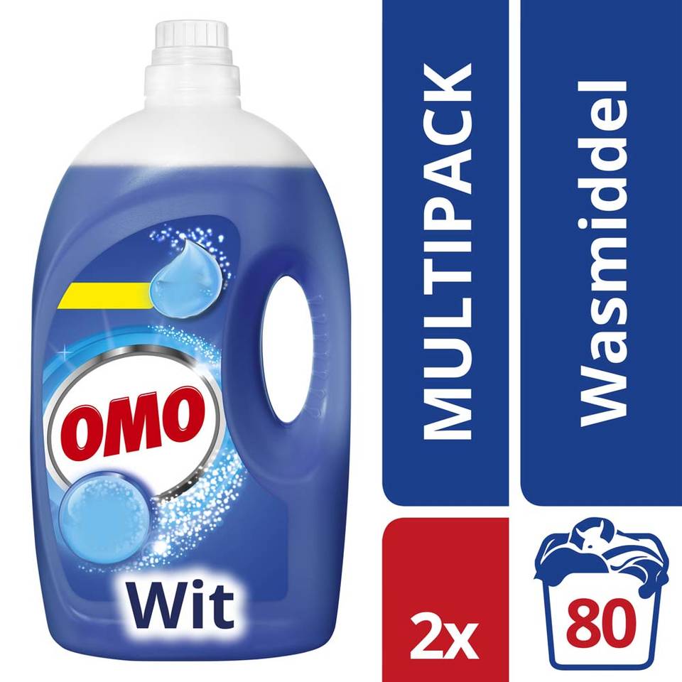 Omo Wit Wasmiddel - 2 X 4 Liter