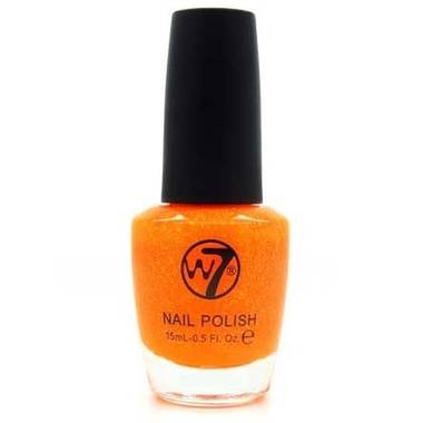 Oranje glitter nagellak w7 15 ml