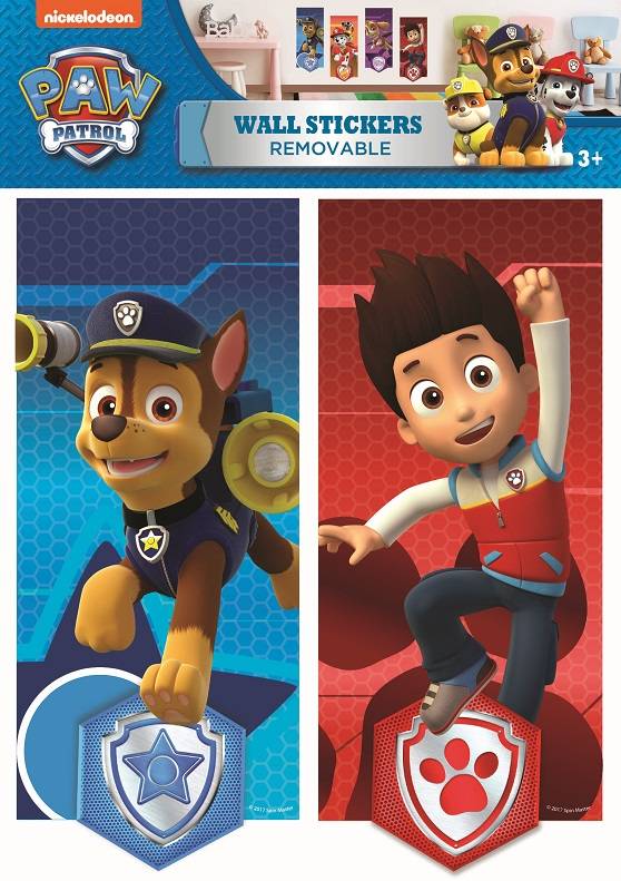 PAW Patrol Muursticker 4 stuks