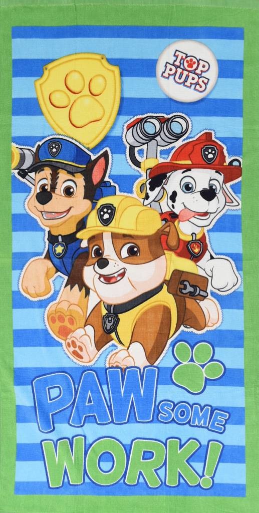 PAW Patrol Strandlaken TOP Pups 70x140cm - katoen