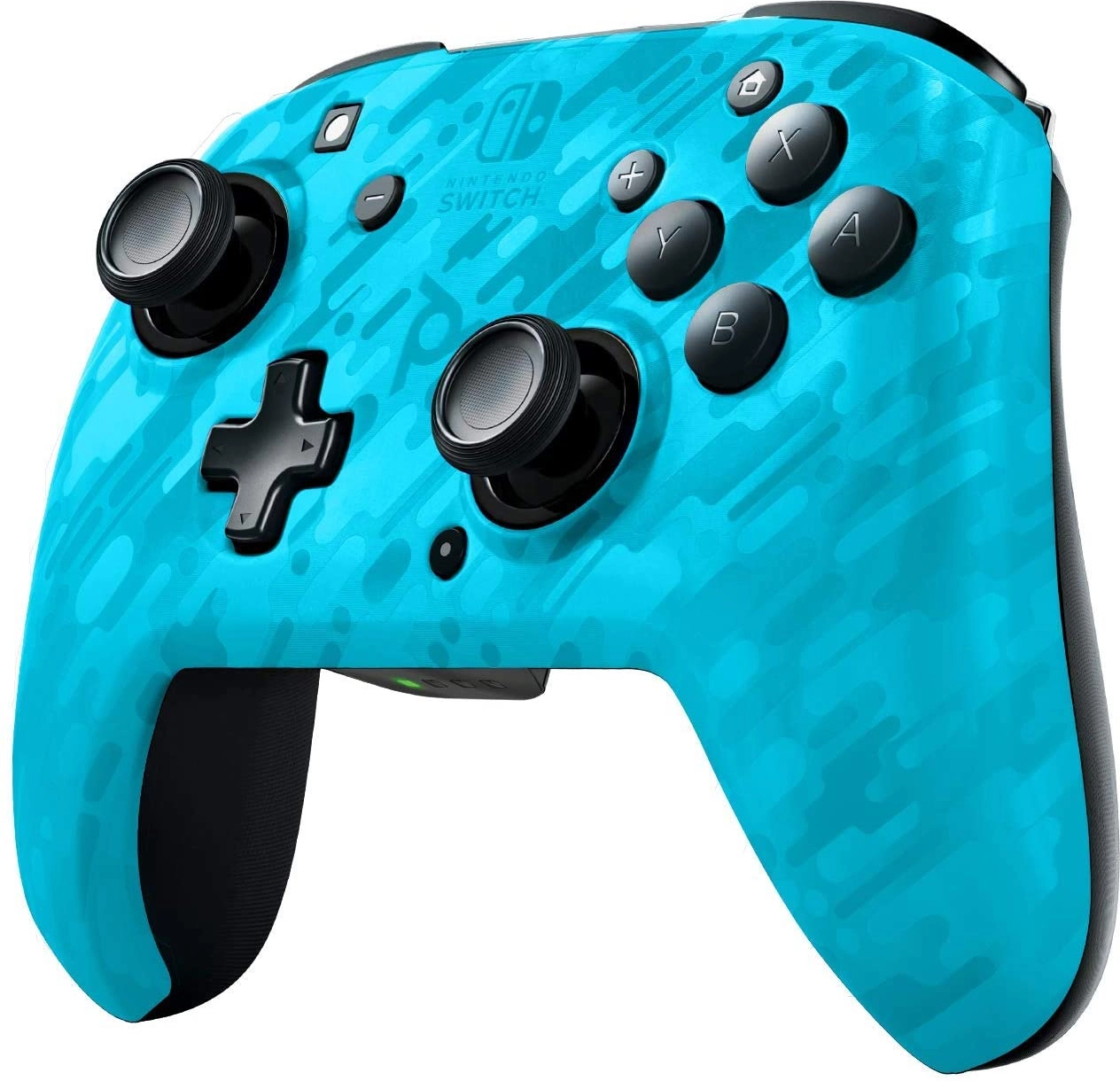 PDP Faceoff Wireless Deluxe Controller - Neon Blue Camo