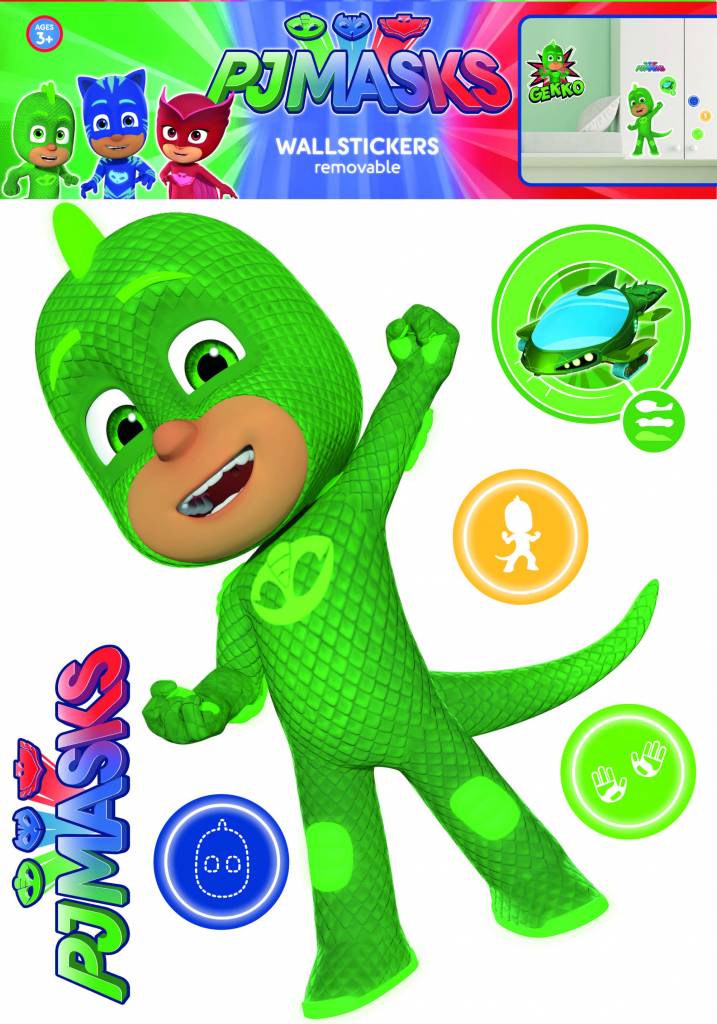 PJ Masks Muursticker Gekko