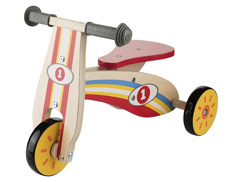 PLAYTIVE JUNIOR Houten loopfiets, loopwagen of hobbelpaa Loopfiets