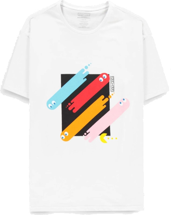 Pac-man - Men\s White Short Sleeved T-shirt