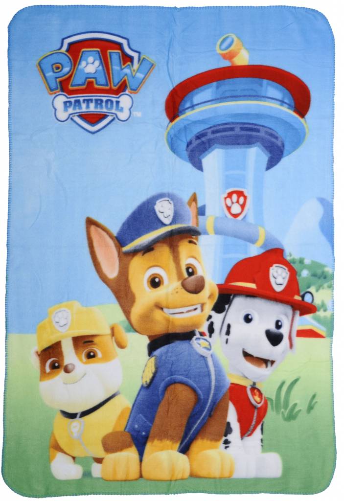 Paw Patrol Fleece plaid Chase, Marshall, Rubble 100x140cm