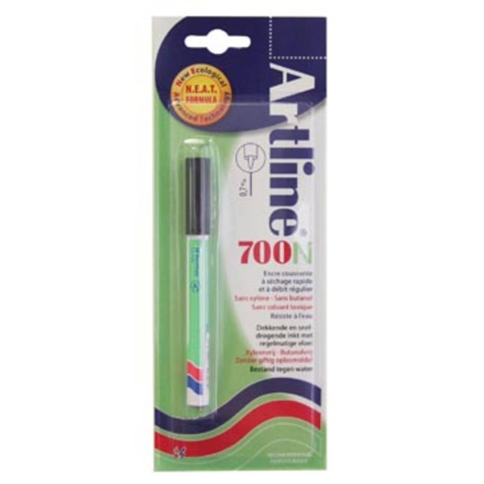 Permanent marker Artline 700 zwart (op blister)