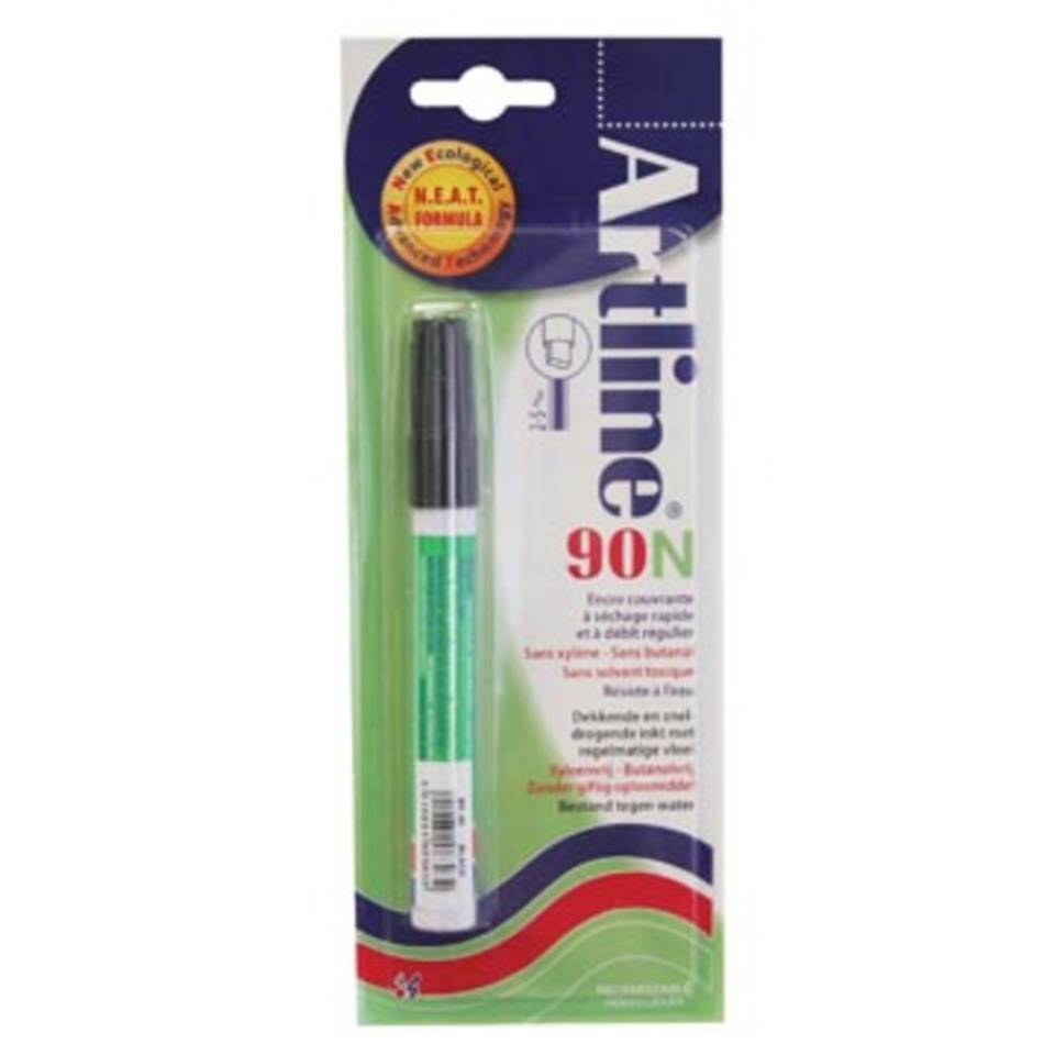 Permanent marker Artline 90 zwart (op blister)