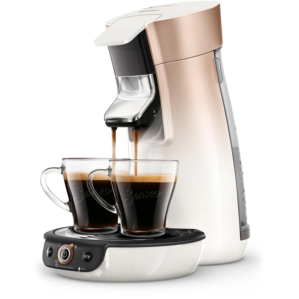 Philips SENSEO® Viva Café Duo Select koffiepadmachine HD6566/30 - roze/koper