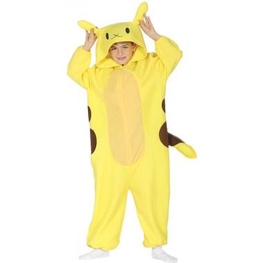 Pikachu onesie pokémon kind - maat / leeftijd: 140-152 / 10-12 jaar