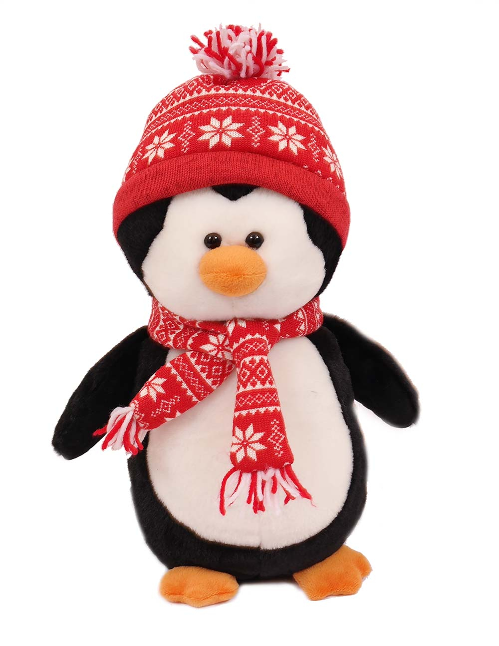 Pinguin met das en muts pluche 26 cm