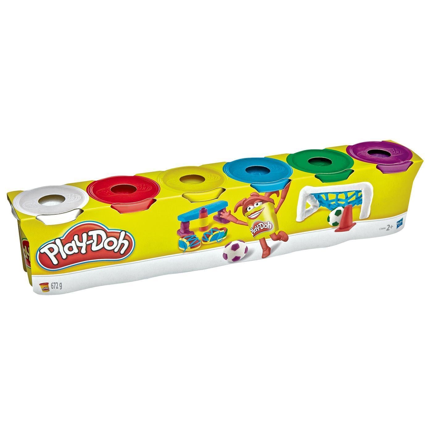 Play-doh 6-pack plasticine basiskleuren