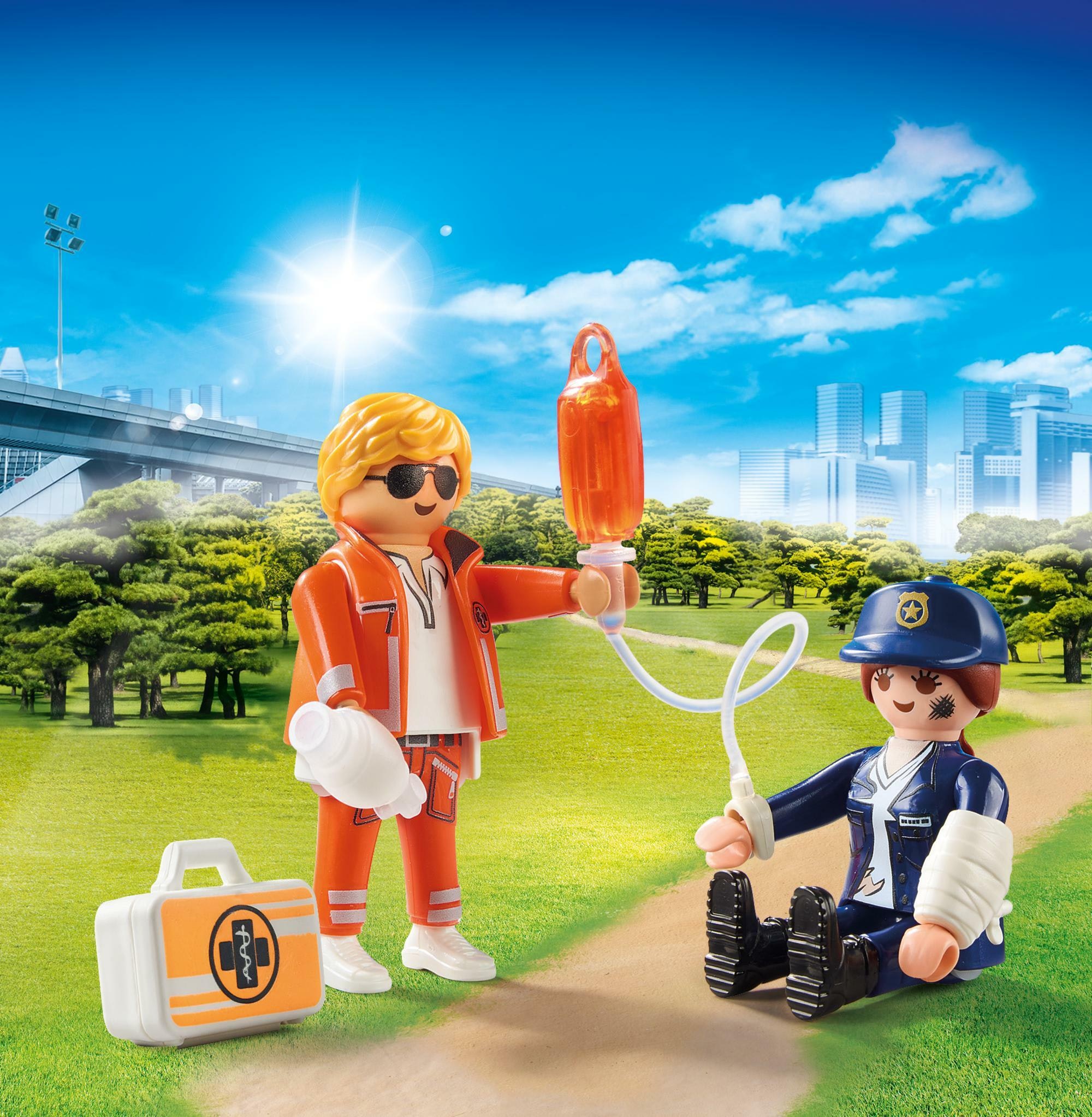 Playmobil 70823 duopack spoedarts en politieagente