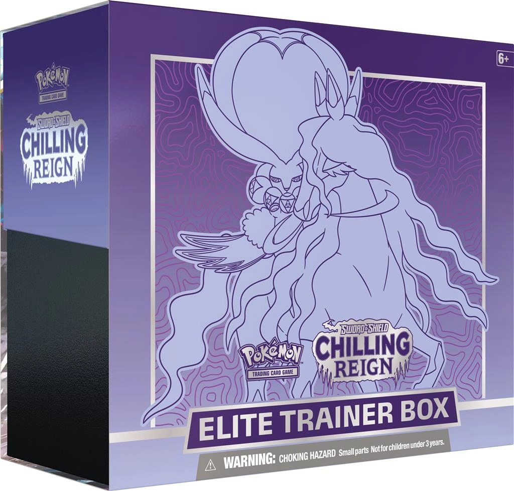 Pokemon TCG Sword & Shield Chilling Reign Elite Trainer Box - Purple