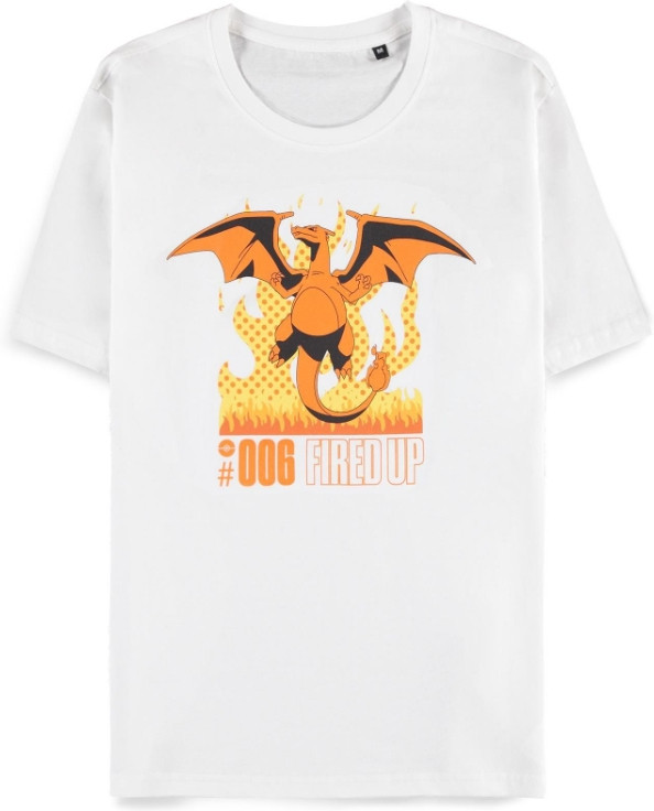 Pokémon - Charizard - White Men\s Short Sleeved T-shirt