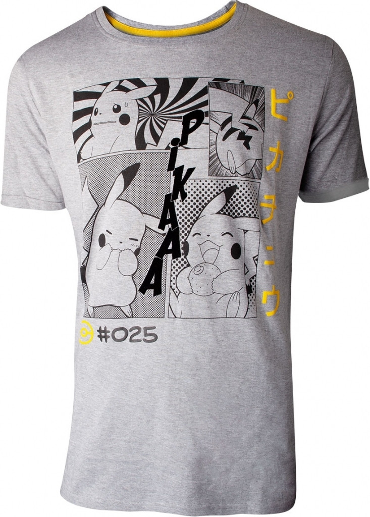 Pokémon - Manga Pikachu Profile Men\s T-shirt