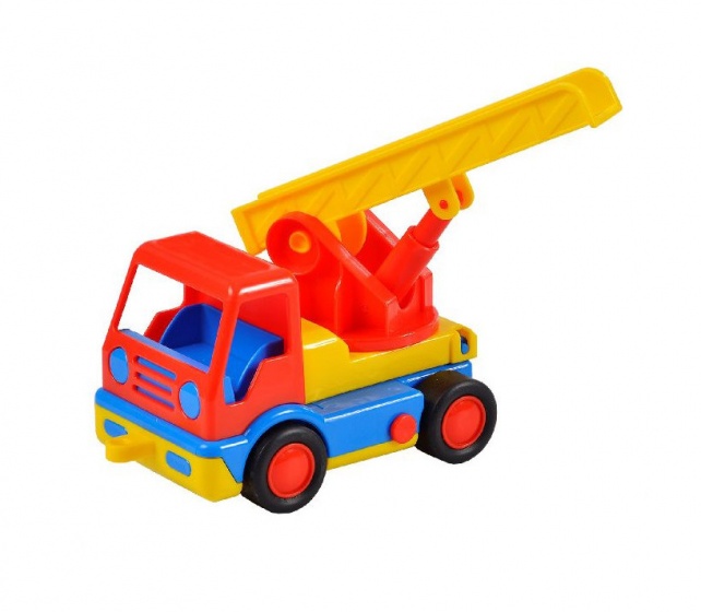 Polesie ladderwagen 19 cm rood/geel