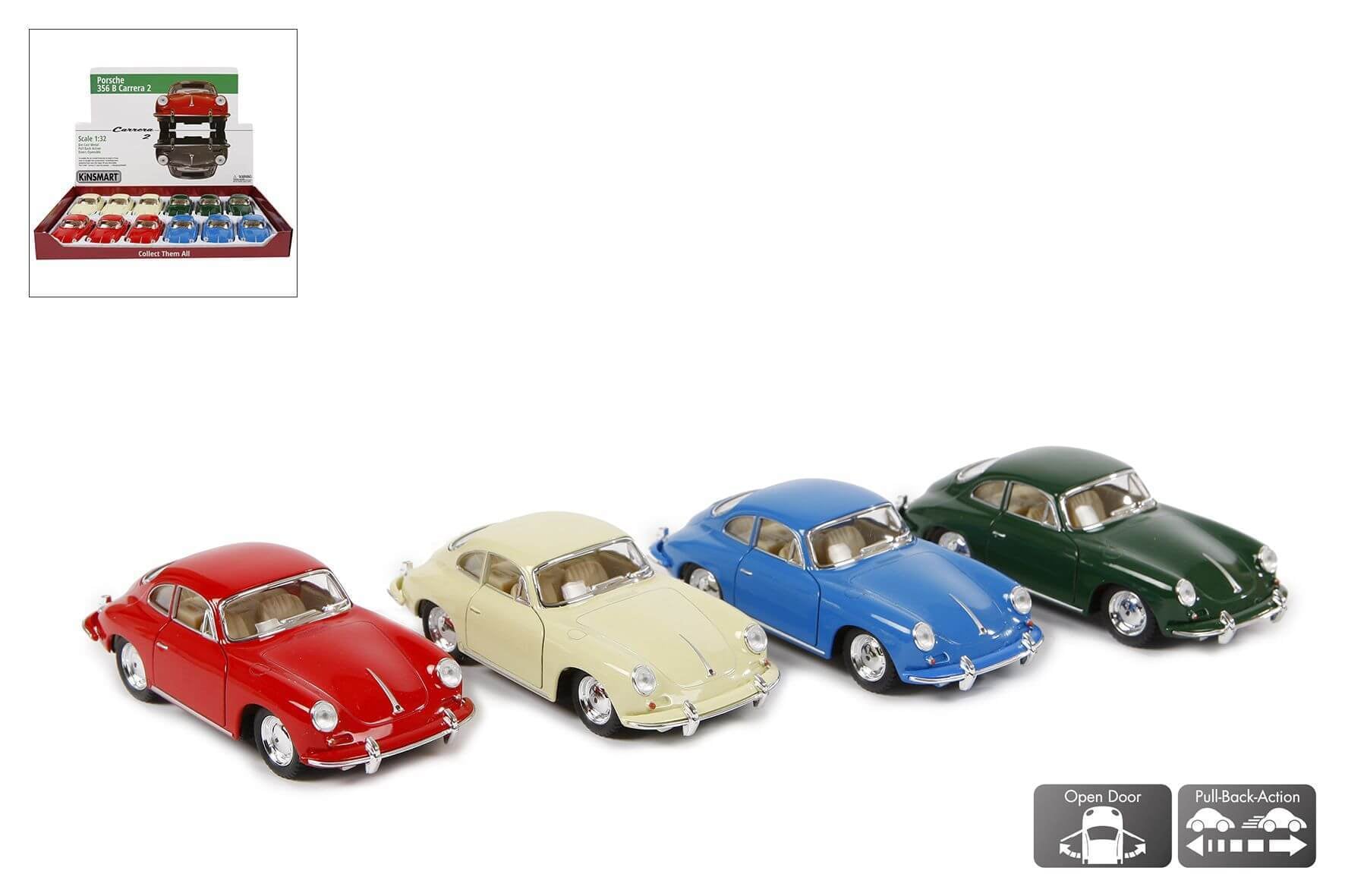 Porsche 356B Carrera die cast pull back