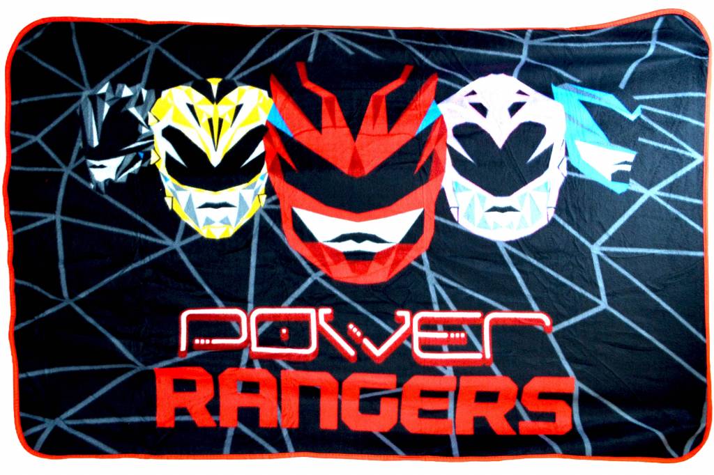 Power Rangers Fleece Plaid Geo Shard 100x150cm