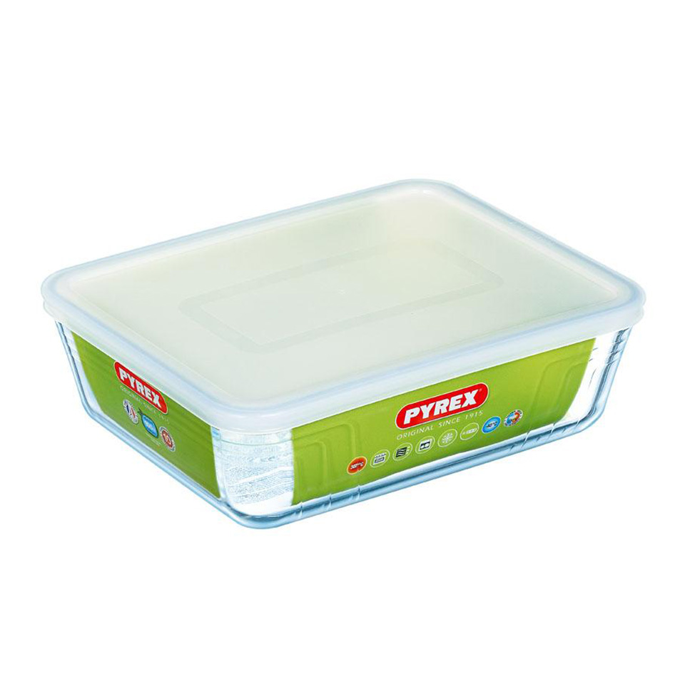 Pyrex Cook & Store schaal met deksel - 25 x 20 cm