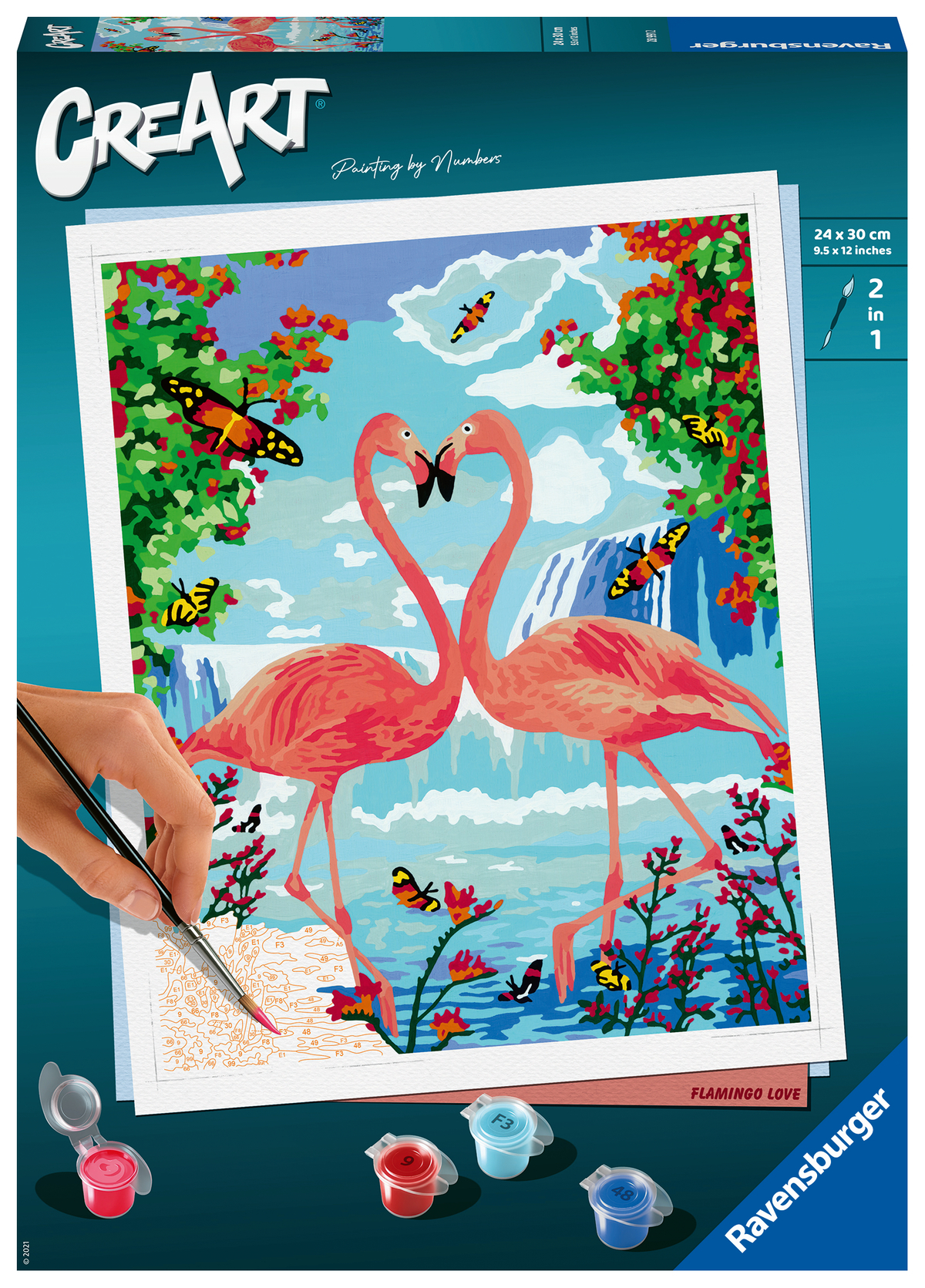 Ravensburger CreArt flamingo love