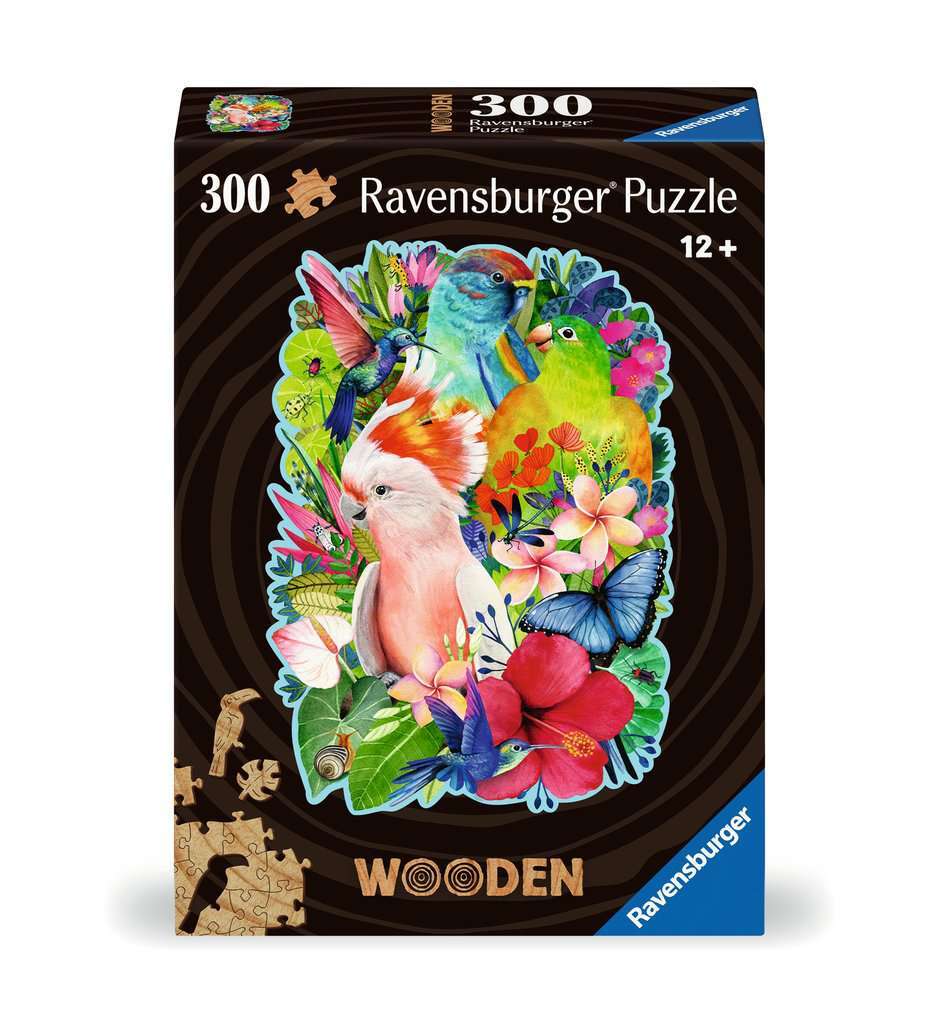 Ravensburger houten puzzel 300 stukjes beautiful birds