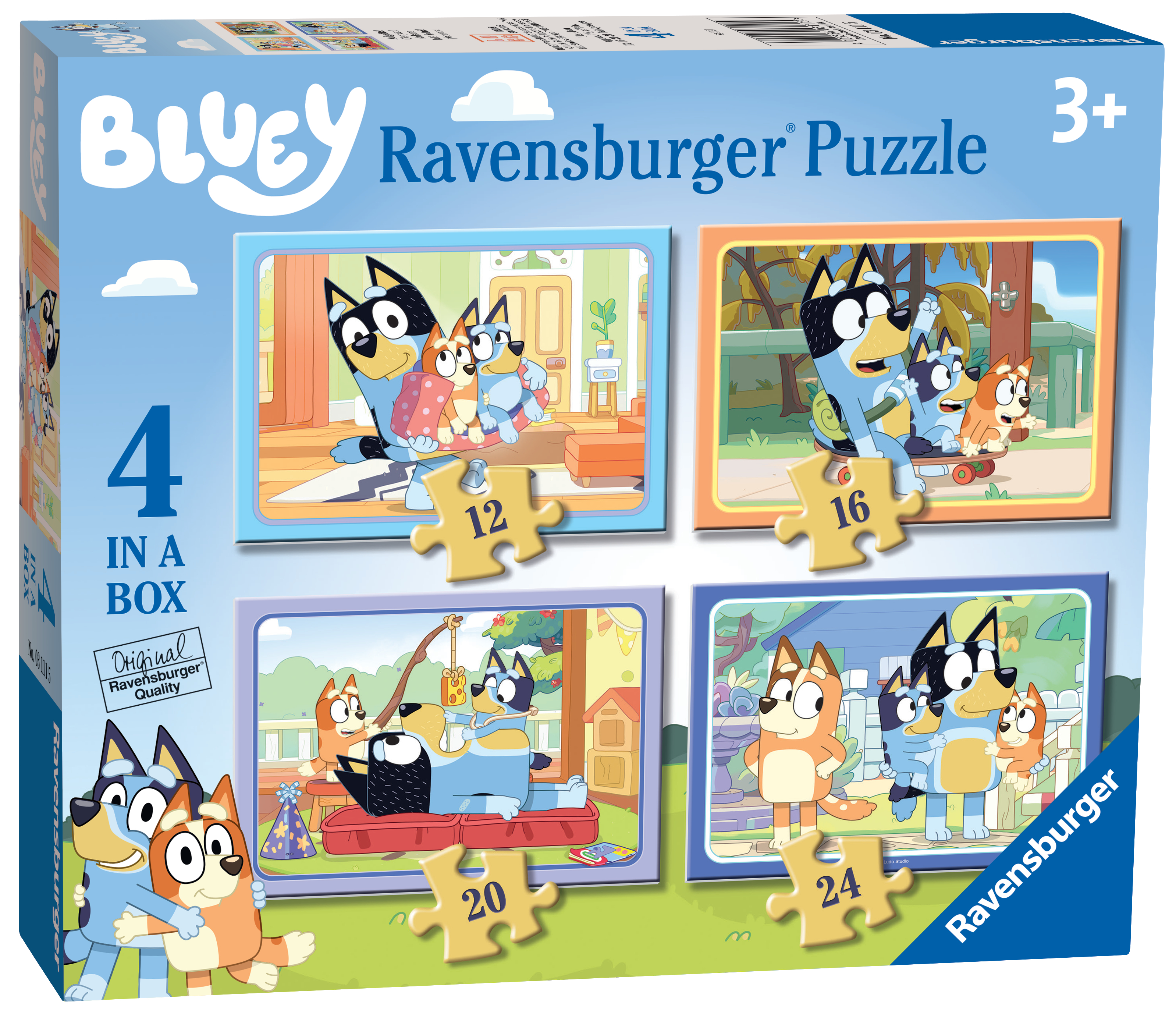 Ravensburger puzzel 12-16-20-24 stukjes bluey
