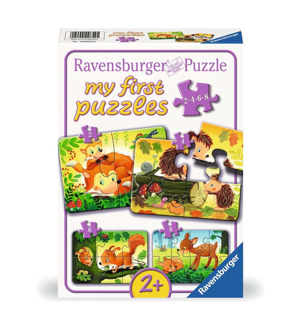 Ravensburger puzzel 2-4-6-8 stukjes kleine dierenfamilies