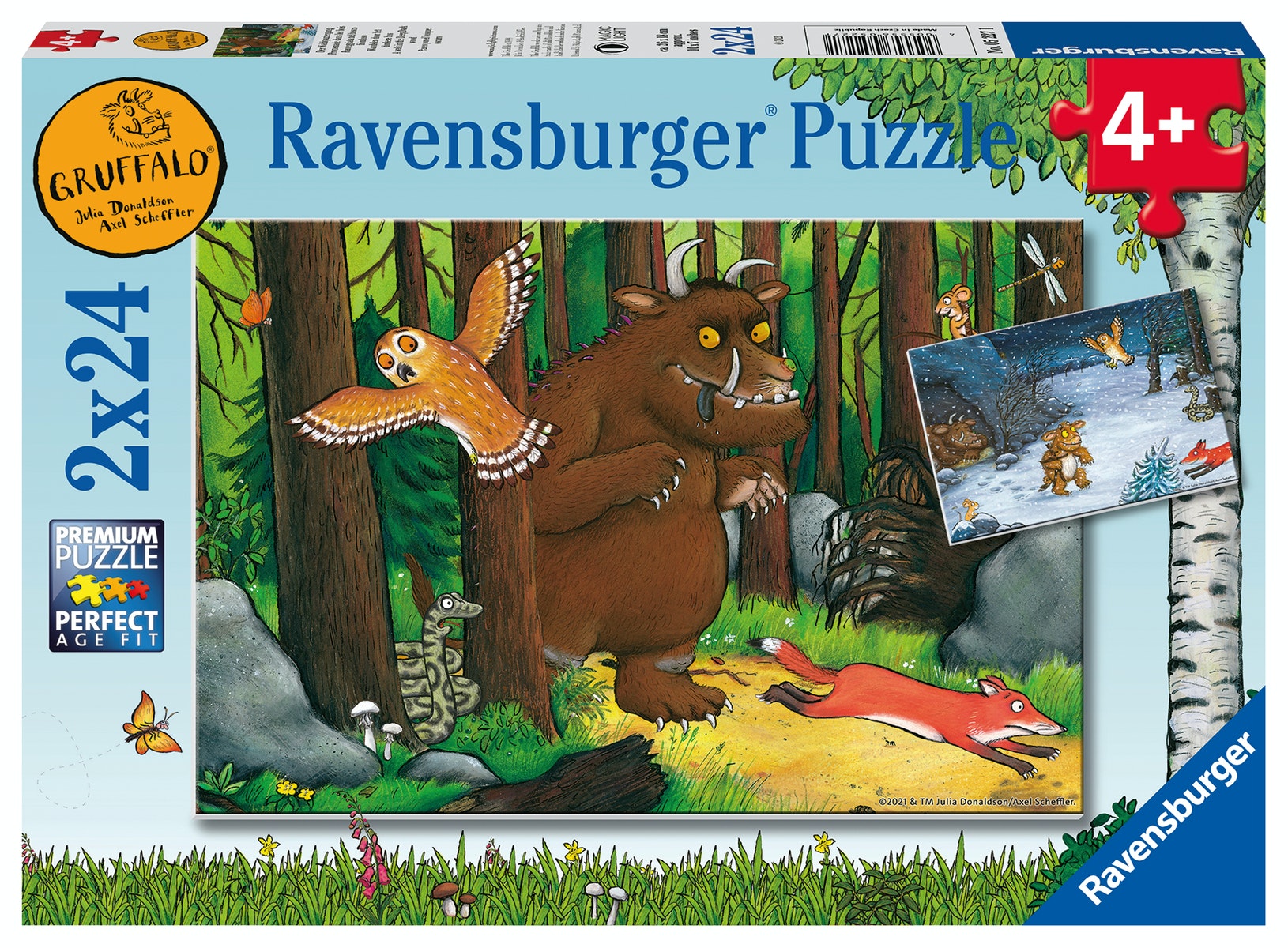 Ravensburger puzzel 2x24 stukjes the gruffalo