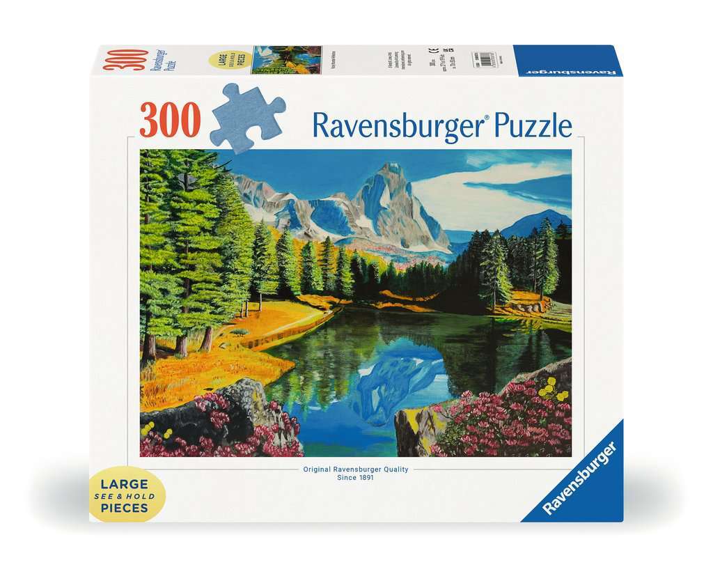 Ravensburger puzzel 300 stukjes rocky mountain reflections