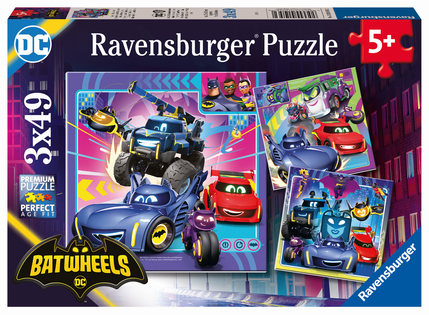 Ravensburger puzzel 3x49 stukjes batwheels