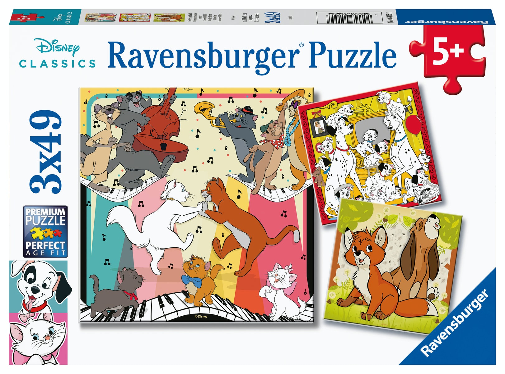 Ravensburger puzzel 3x49 stukjes disney multiproperty