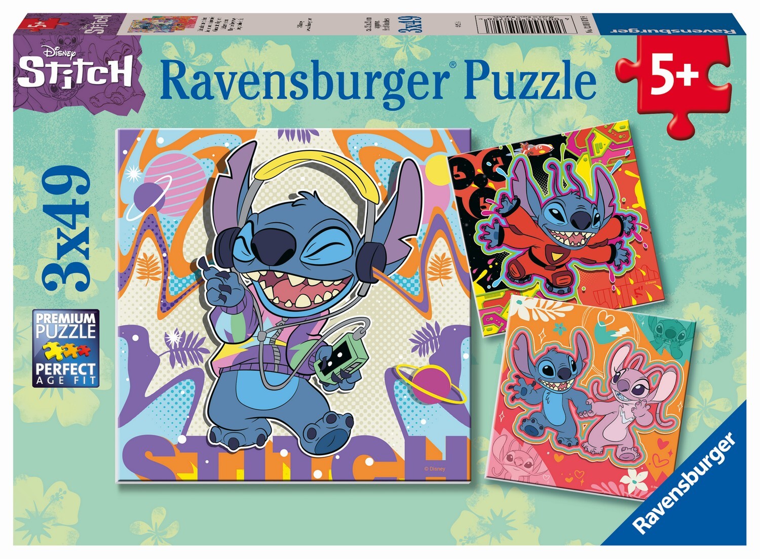 Ravensburger puzzel 3x49 stukjes disney stitch