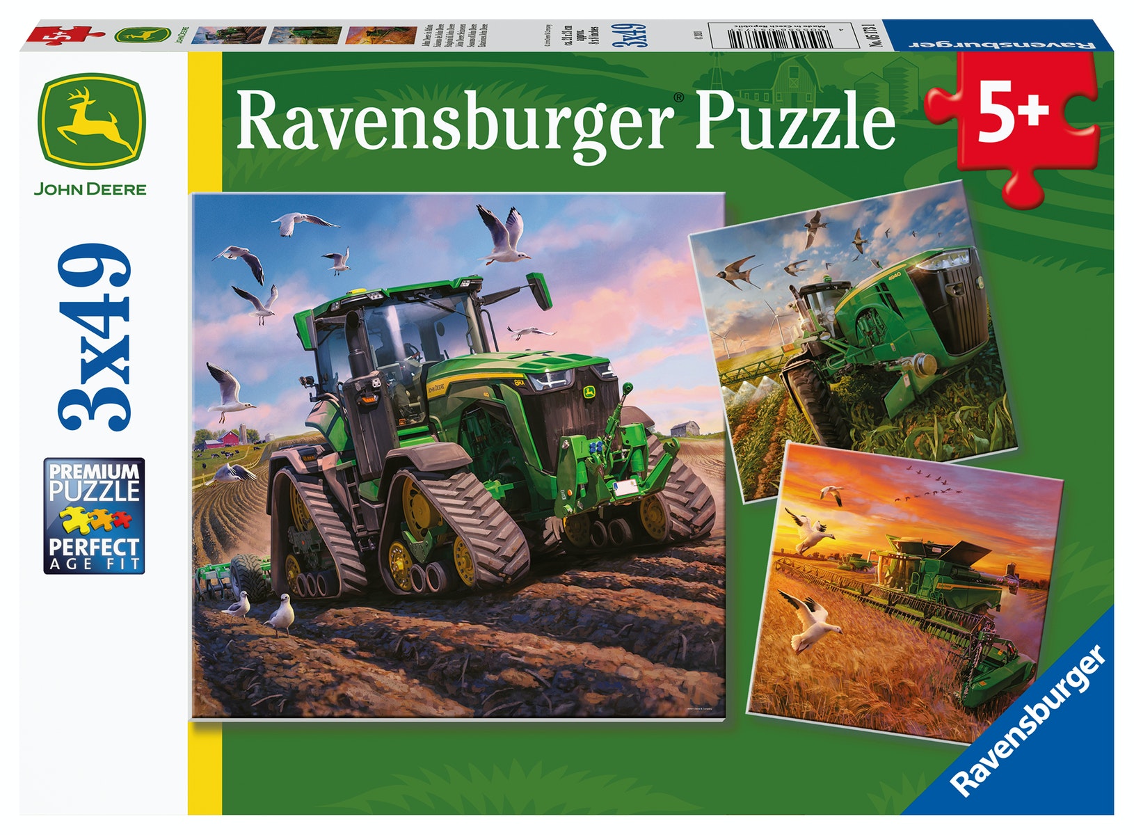 Ravensburger puzzel 3x49 stukjes seasons of John Deere