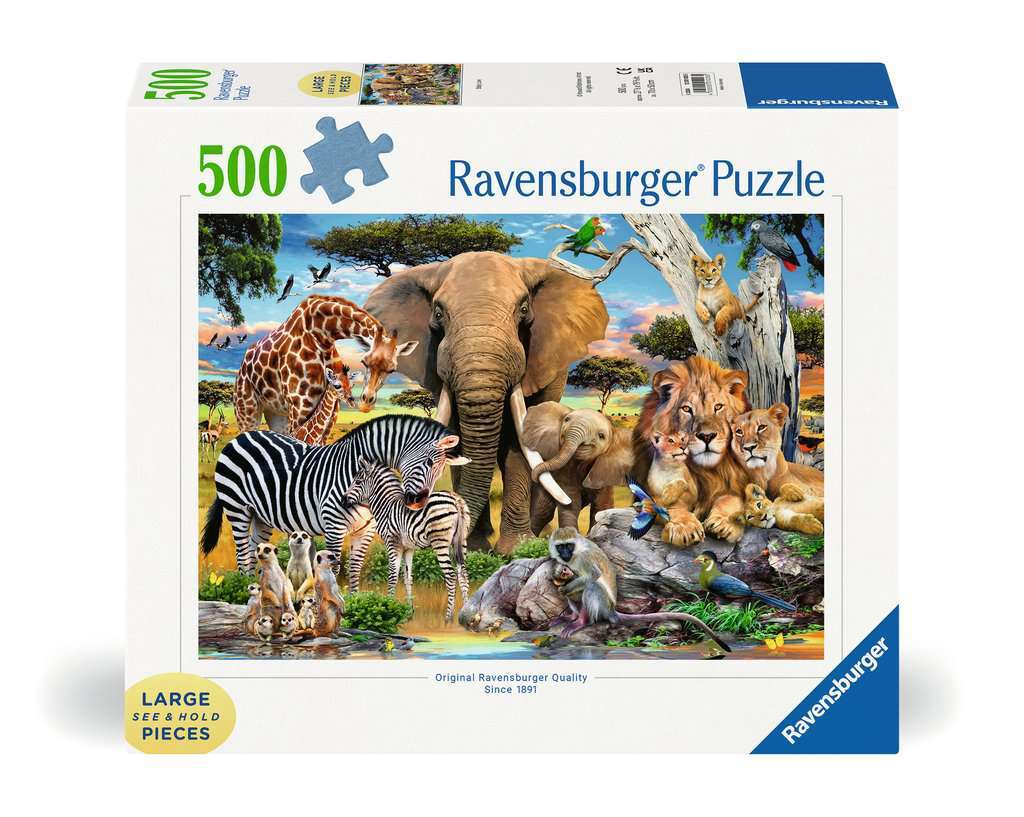 Ravensburger puzzel 500 stukjes extra groot baby love