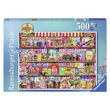 Ravensburger puzzel De snoepwinkel - 500 stukjes