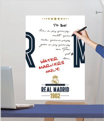 Real Madrid muursticker White Board 47x67cm