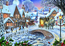 Rebo Productions legpuzzel Winter Village 1000 stukjes