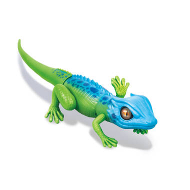 Robo Alive Hagedis - 40 cm - groen/blauw