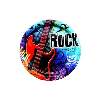 Rock \n roll borden 23cm 18 stuks